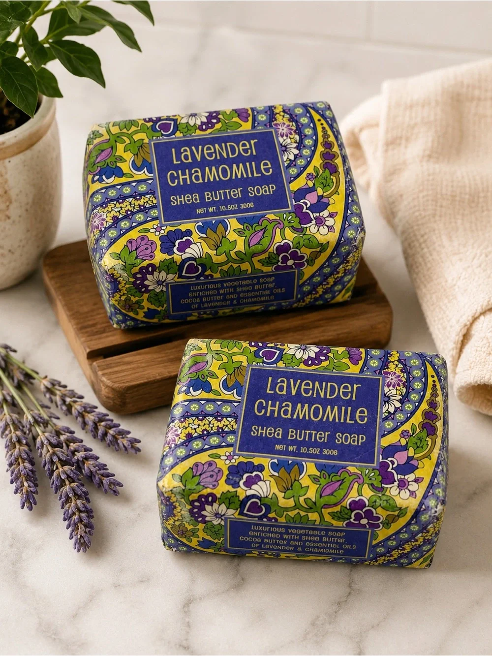 Greenwich Bay Trading Lavender Chamomile‎ Shea Butter Soap 10.5 oz Bar Made USA